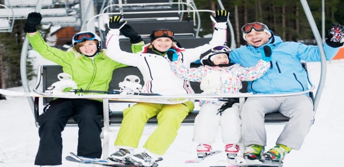 half term ski holiday for families