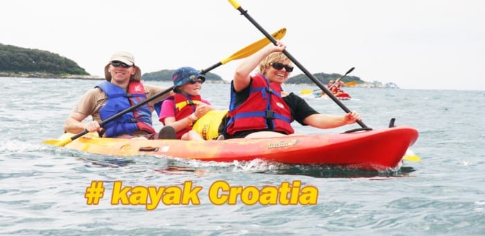 Croatia sea kayaking family holiday