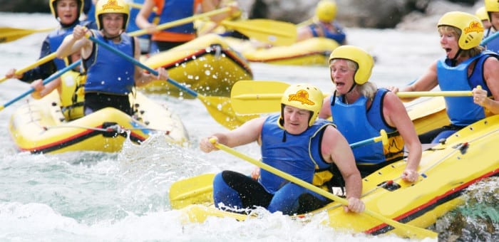 family rafting holiday
